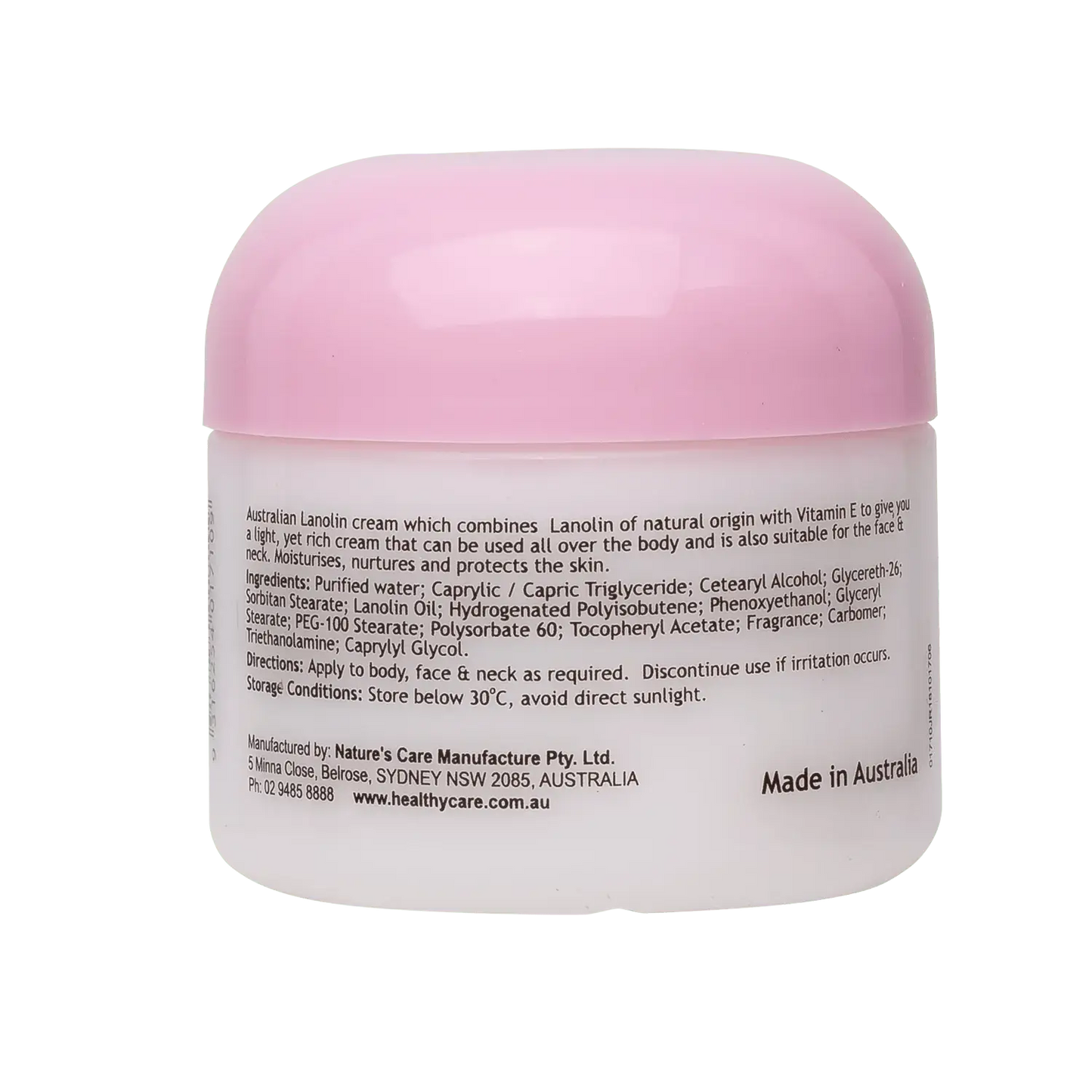 Healthy Care Lanolin Cream with Vitamin E 100g