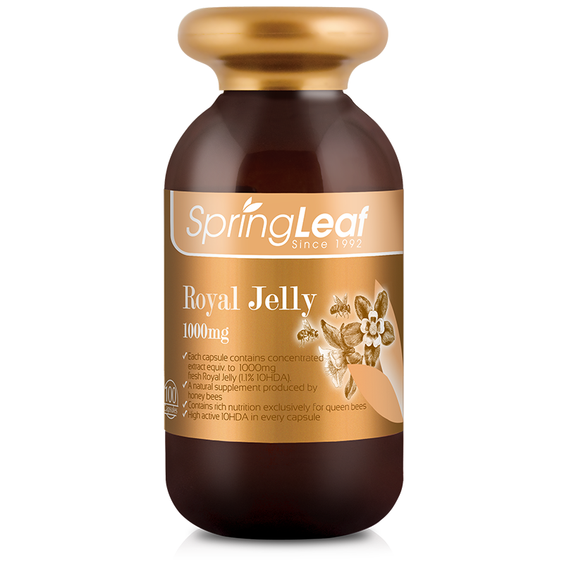 Spring Leaf Premium Royal Jelly 1000mg 100 Capsules