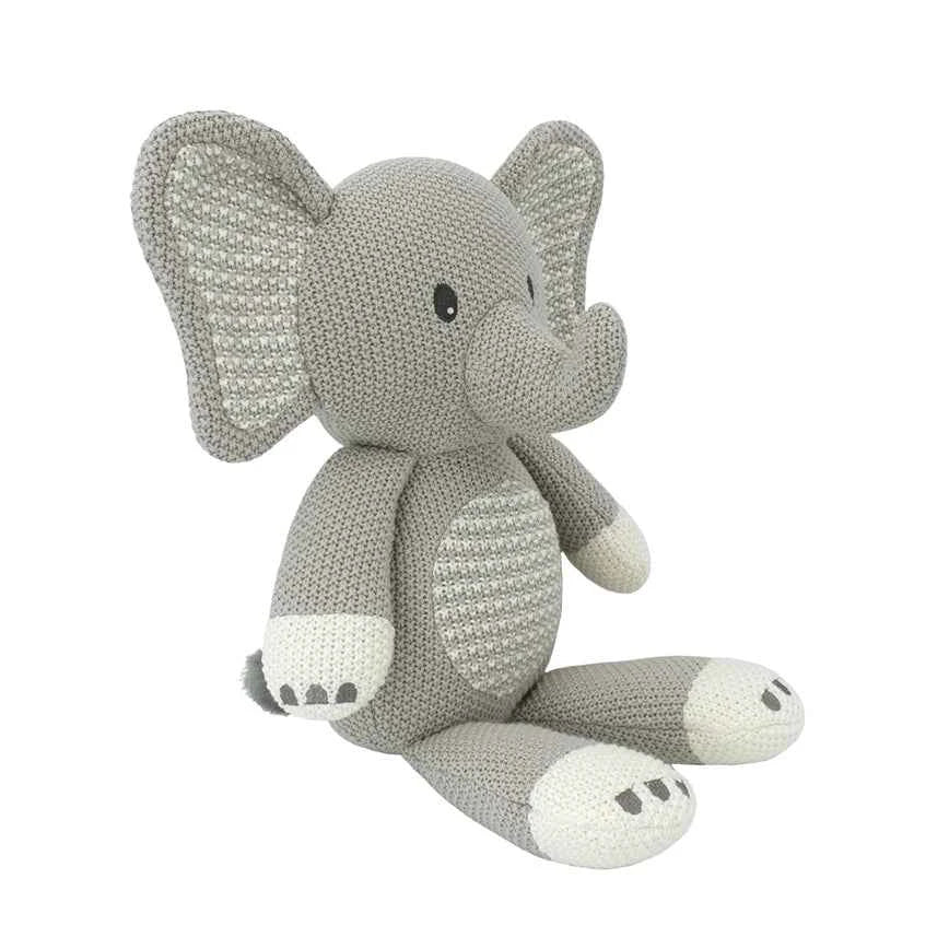 Knitted Toy - Mason the Elephant