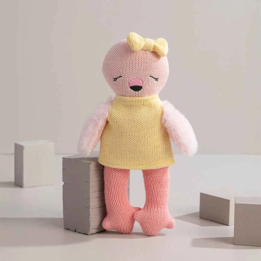 Knitted Toy- Freya the Flamingo