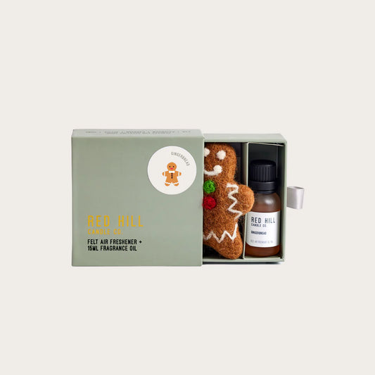 Red Hill Candle Co. Felt Gingerbread Man Air Freshener（Gingerbread）