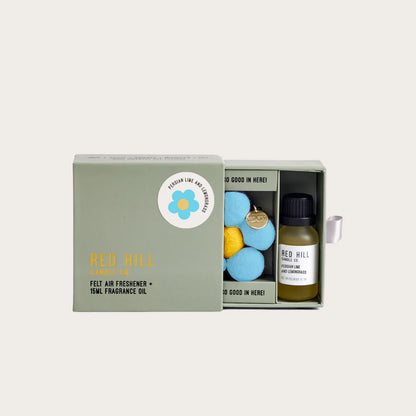 Red Hill Candle Co. Felt Flower Air Freshener（Persian Lime & Lemongrass）