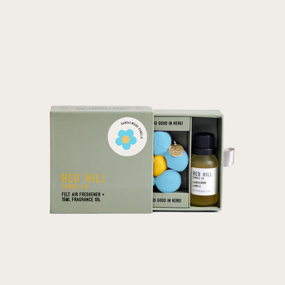Red Hill Candle Co. Felt Flower Air Freshener（Sandalwood & Vanilla）