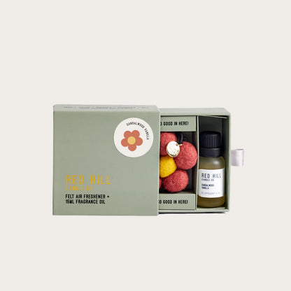 Red Hill Candle Co. Felt Flower Air Freshener（Sandalwood & Vanilla）