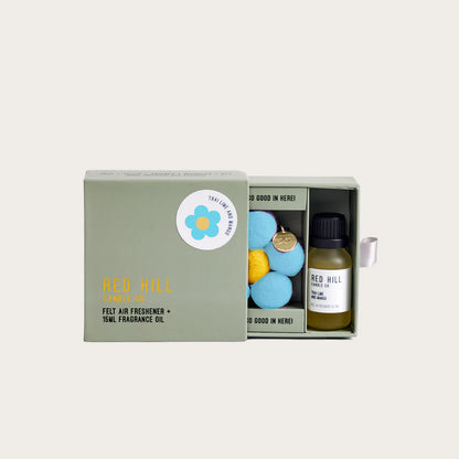 Red Hill Candle Co. Felt Flower Air Freshener（Thai Lime & Mango）