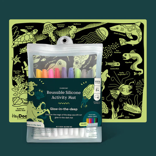 Hey Doodle Glow-in-the-deep Classic Colouring & Doodle Mat