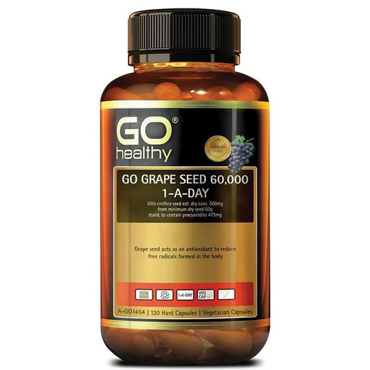 Go Healthy Grape Seed 60,000mg 120 Vege Capsules