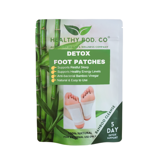 Healthy Bod. Co Bamboo Detox Foot Patches x 10 Patches (5 Pairs for 5 Day Detox)