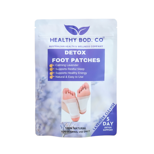 Healthy Bod. Co Lavender Detox Foot Patches x 10 Patches (5 Pairs for 5 Day Detox)