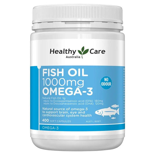 Healthy Care Fish Oil 1000mg Omega-3   400 capsules