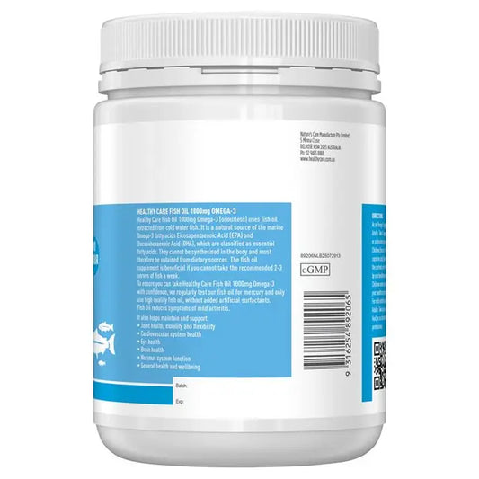 Healthy Care Fish Oil 1000mg Omega-3   400 capsules