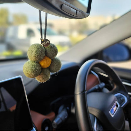 Red Hill Candle Co. Felt Flower Air Freshener（Sandalwood & Vanilla）