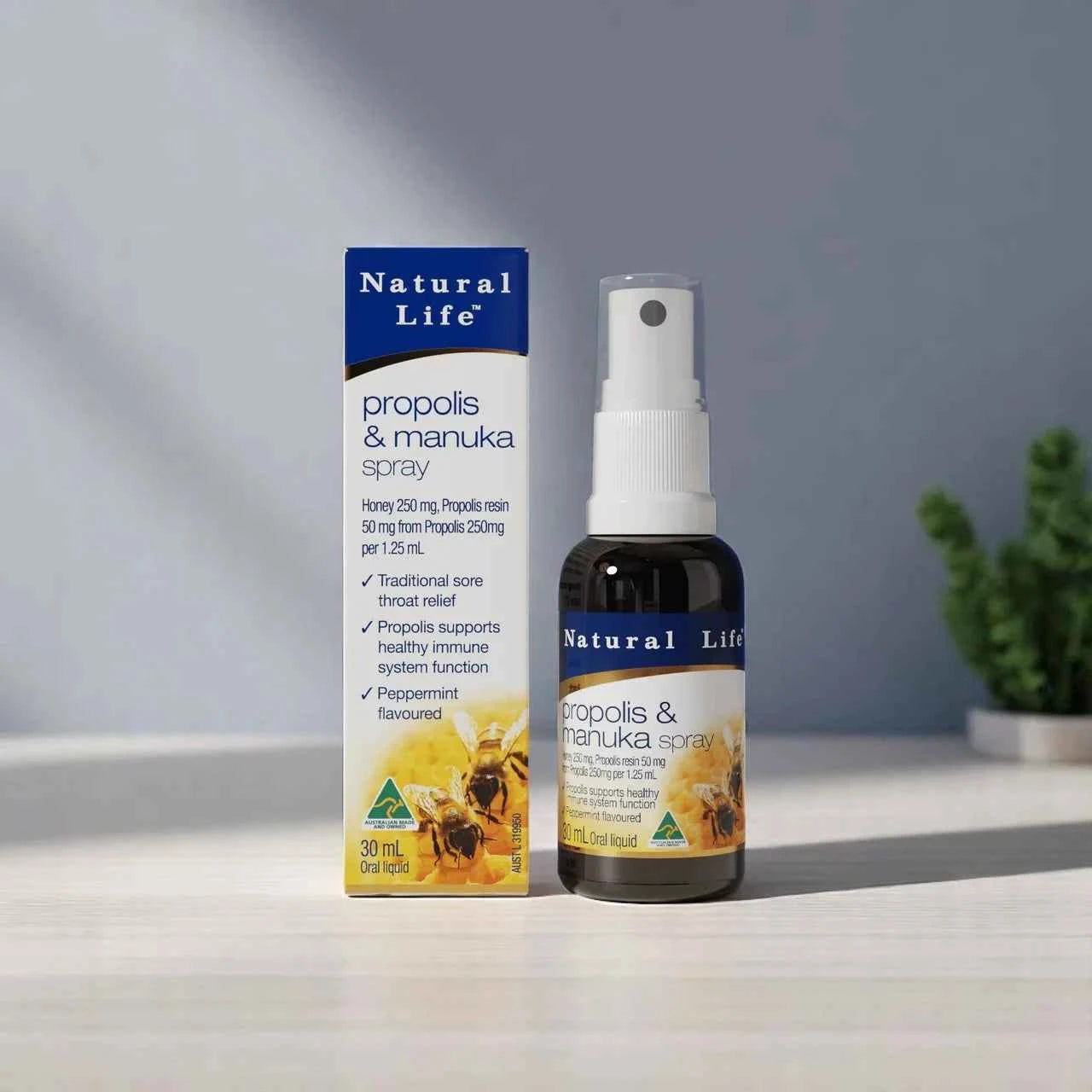 Natural Life Propolis & Manuka Honey Throat Spray 30ml